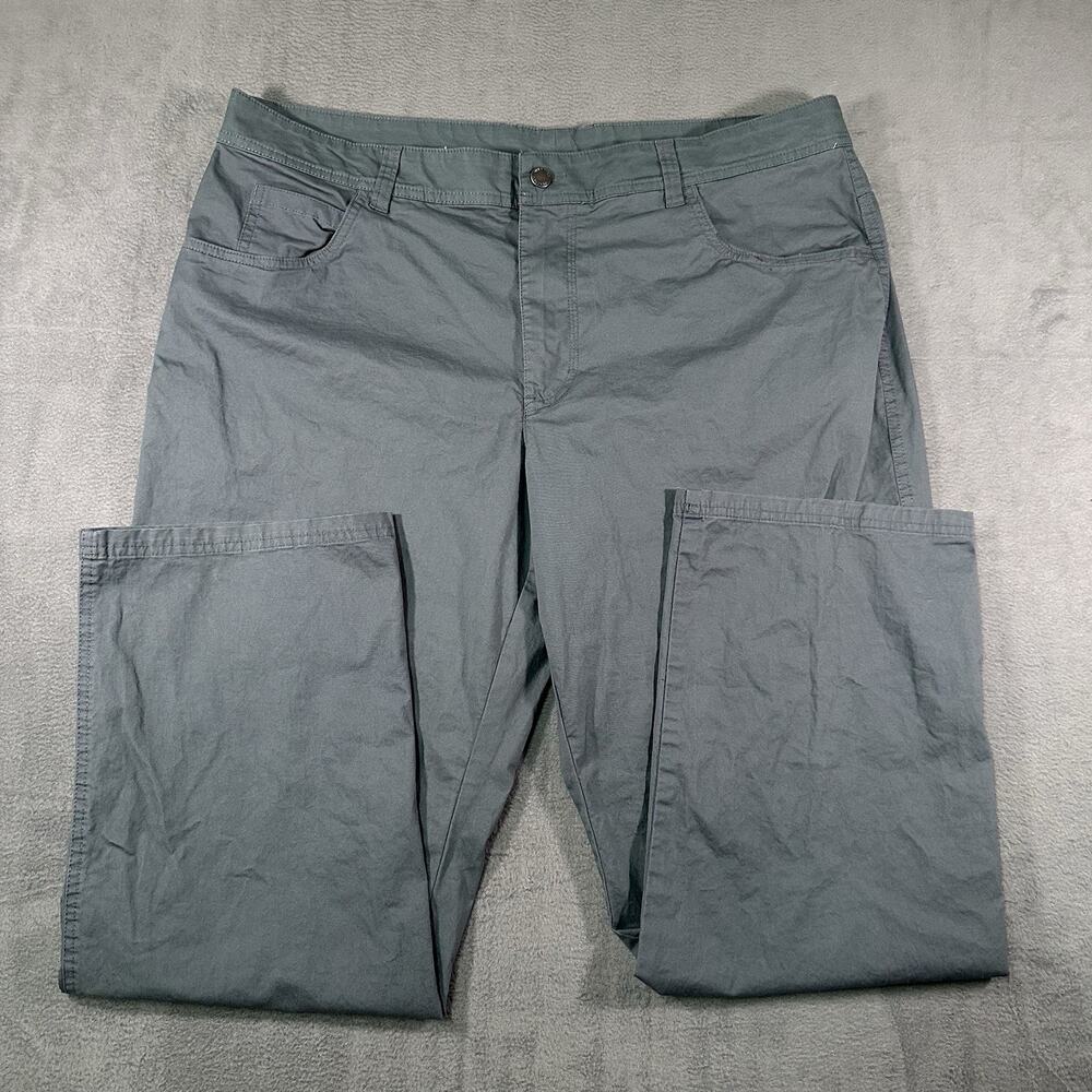 Columbia Regular Fit Chino Pants 38x30 Teal Men Stretch Casual Lightweight